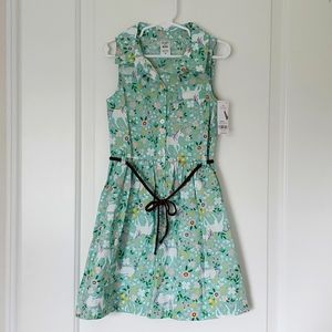 🦄 NWT Carter's Unicorn Button Up Dress w/ Belt 🦄